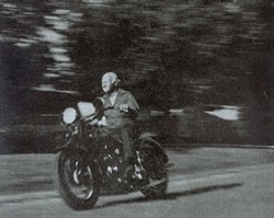 1931 Henderson Streamline KL - In 1990, Superintendent Robert (Bert) McKie rode the Henderson for the last time on the occasion of his 80th birthday.